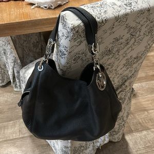Lillie Large  Leather Shoulder Bag